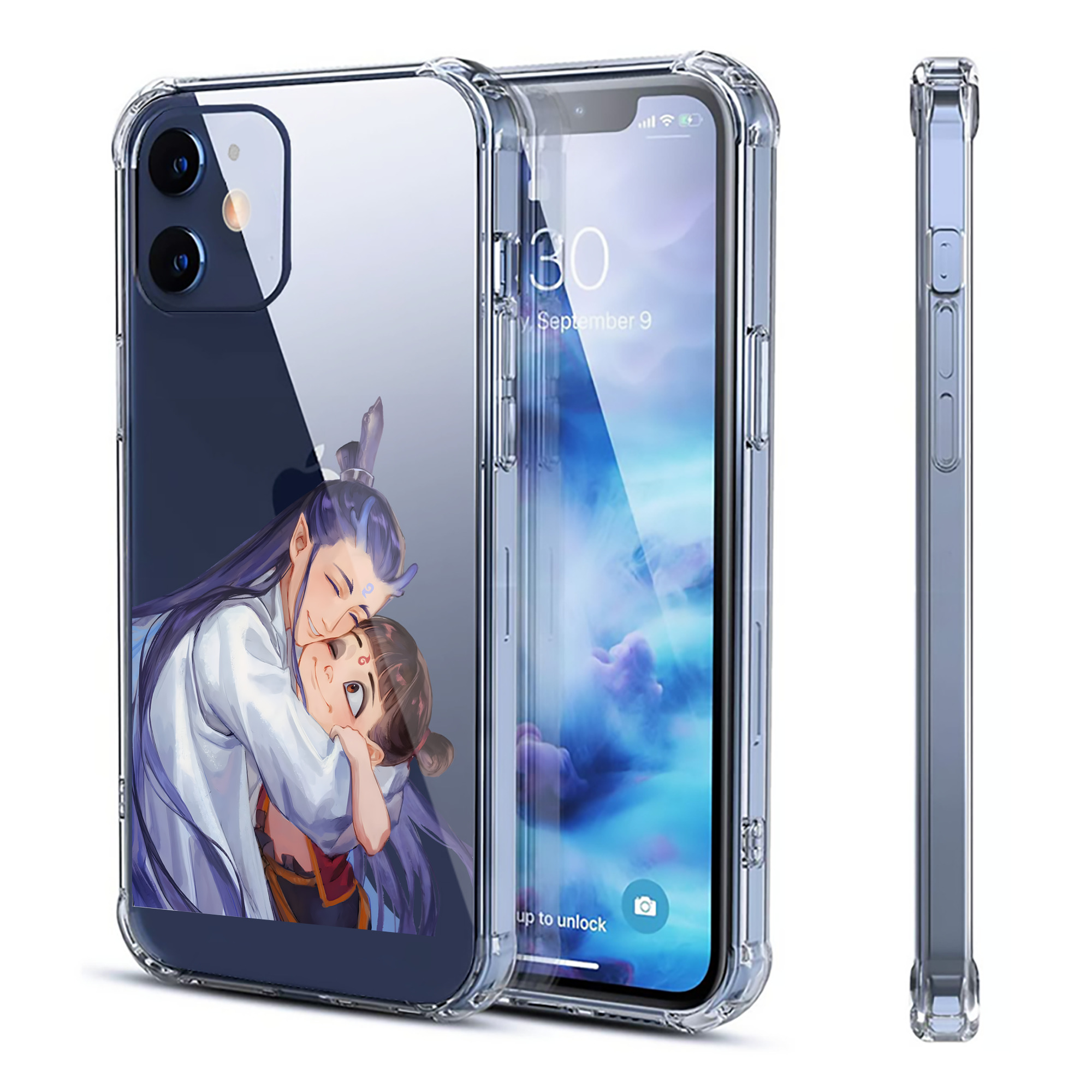 （画像用） Ne Zha 2 ナタ 魔童の大暴れ 【iPhone 12シリーズ対応】透明スマホケース（クリアソフトケース）